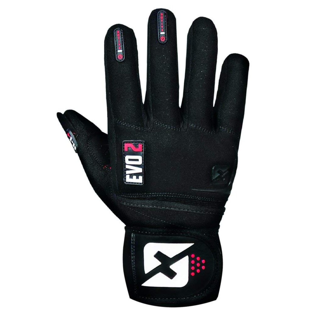 skott Evo 2 Weightlifting Gloves with Integrated Wrist Wrap Support-Double Stitching for Extra Durability-Get Ripped with The Best Body Building Fitness and Exercise Accessories