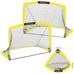 Soccer Goal with Carry Bag, 9MM Strengthen Pole & Nets Arched Design, Backyard Kids Soccer Goals Set 2Packs 3.6\'x2.7\' Portable Pop Up Soccer Nets for Toddler, Adults, Youth Games, Sports, Play, Gifts