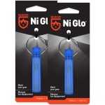 GEAR AID Ni Glo 2 UV Rechargeable Glowing Keychain - Multi-Purpose Glow-in-the-Dark Accessory for Camping, Scuba Diving, Night Fishing, Hiking, Emergency Kits, and Everyday Use, Blue, 2 Pack