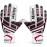 Malker Soccer Goalie Gloves Goalkeeper Gloves with Fingersave and Double Wrist Protection, Strong Grip Goalkeeper Gloves for Youth&Adult Size 5(White)