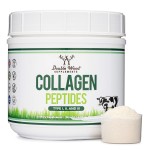 Collagen Peptides Powder - Hydrolyzed Collagen, Keto Safe - 16.08oz - Multi Type 1, 2, and 3 (Grass Fed Bovine Source)(Colageno Hidrolizado) Collagen Supplements for Women and Men by Double Wood