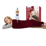 Ambershine 17\'\'x33\'\' XXXL King Size Heating Pad with 12 Temperature Settings & 4 Auto-Off Countdown Timers, Pain Relief for Back/Neck/Shoulders/Abdomen/Legs, Christmas Gifts for mom dad(Red)