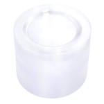 bUCLA 100Pieces Clear Plastic Plates - 6.25inch Premium Hard Disposable Salad/Dessert/Appetizer/Small Cake Plates for Wedding& Party