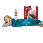 Ambershine 17\'\'x33\'\' XXXL King Size Heating Pad with 12 Temperature Settings & 4 Auto-Off Countdown Timers, Pain Relief for Back/Neck/Shoulders/Abdomen/Legs, Christmas Gifts for mom dad (Light Teal)