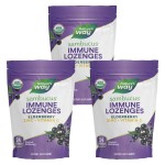 Natures Way Sambucus Immune Lozenges - Immune Lozenges for On-the-Go Use*- Zinc, Vitamin C & Black Elderberry Extract - Vegan & Gluten-Free - Original Elderberry Flavor - 72 Count (72 Servings, 3 pk)