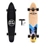 42 Inch Longboard Skateboard Complete Cruiser,The Original Artisan Maple Skateboard Cruiser for Cruising, Carving, Free-Style and DownhillSeaside