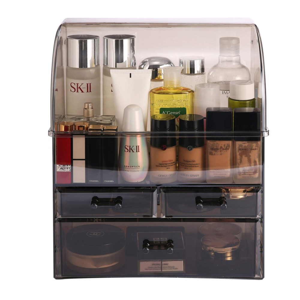 MOOCHI Professional Large Cosmetic Makeup Organizer Bathroom Storage Display Case with Drawers