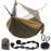 Sunyear Hammock Camping with Net/Netting, Portable Camping Hammock Double Tree Hammock Outdoor Indoor Backpacking Travel & Survival, 2 Tree Straps (16+1 Loops Each, 20Ft Total)