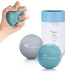 Ryaco 2PCS Hand Exercise Gel Stress Balls Set, Soft & Hard Gel Balls Set of 2 for Adults - Anxiety Relief, Resistance Training, Easy Squeeze, Grip Strength