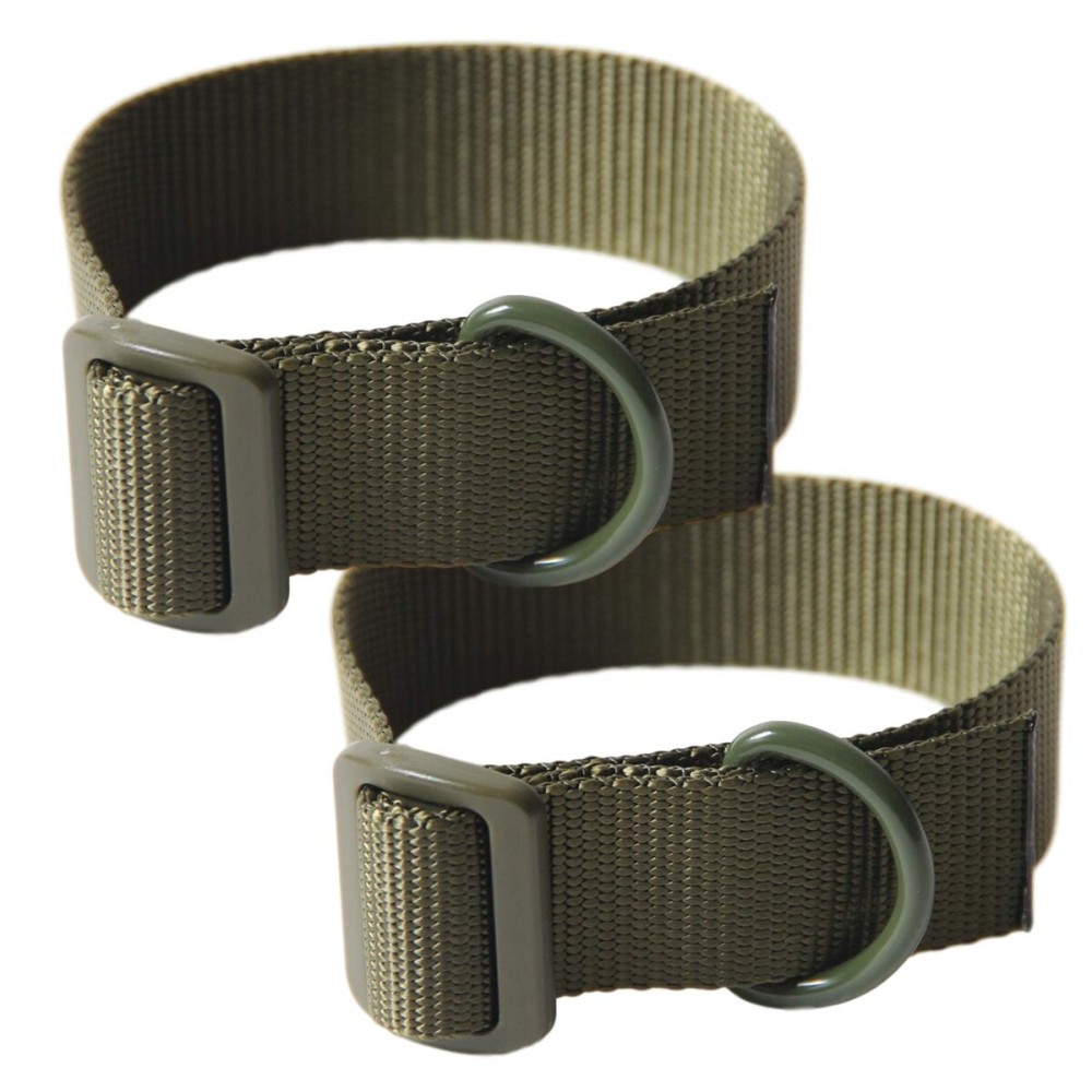 Aolamegs Tactical Gun Sling,Adjustable Rifle Sling 1.25 Nylon Strap with D Ring Loop for Hunting (2Pack) Army Green