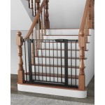Cumbor 29.7-40.6 Baby Gate for Stairs, Baby Essential Safety Gate, Mom\'s Choice Awards Winner-Dog Gate for Doorways, Pressure Mounted Auto-Close Pet Gates for Dogs Indoor, Durable Child Gate, Black