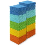 AIDEA Microfiber Cleaning Cloth 100PK, Soft Absorbent Rags, Microfiber Towels for Cars, Kitchen Towels, Dusting Cloth for Home, Window, Cleaning Supplies,1212