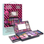 L.O.L Surprise! All-in-One Kids Cosmetic Compact Set Includes Washable Lip Gloss, Eye Shimmer, Cheek Shimmer, Brushes Colorful Portable Beauty Set for Girls, Kids, and Toddlers Ages 3+ by Townley Girl