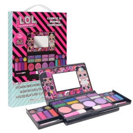 L.O.L Surprise! All-in-One Kids Cosmetic Compact Set Includes Washable Lip Gloss, Eye Shimmer, Cheek Shimmer, Brushes Colorful Portable Beauty Set for Girls, Kids, and Toddlers Ages 3+ by Townley Girl