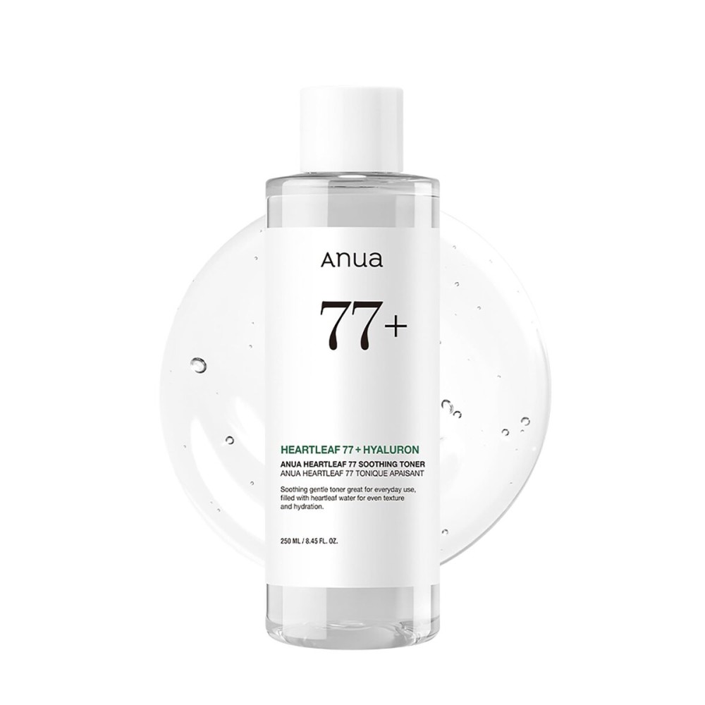 Anua Heartleaf 77 Soothing Toner I pH 5.5 Trouble Care, Calming Skin, Refreshing, Hydrating, Purifying, Cruelty Free, Vegan,(250ml / 8.45 fl.oz.)