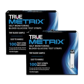 TRUE METRIX Blood Glucose Test Strips 100ct - 2 Pack (200 Test Strips)