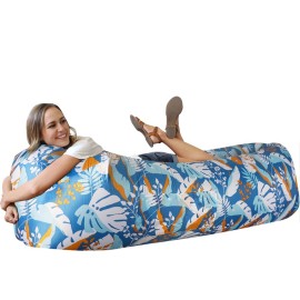 WEKAPO Inflatable Couch Air Lounger Chair - Camping & Beach Accessories, Portable Blow up Sofa for Hiking, Lawn, Indoor/Outdoor Movies & Music Festivals. Lightweight and Easy to Set Up Air Hammock