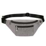 Fanny Pack for Men & Women, Fashion Waterproof Waist Packs with Adjustable Belt, Casual Bag Bum Bags for Travel Sports Running. (2-Grey)