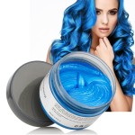 YHMWAX Temporary Colorful Hair Styling Pomades - Disposable Natural Strong Hold Gel for Party, Cosplay, Masquerade (Blue)