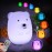 Glinrui Bear Night Lights for Kids, Bedside lamp for Children, Baby Nursery Light - Break Resistant/Eye Caring/Adjustable Brightness Color/Time Setting/Gifts for Kids Babies Boys Girls - Medium