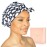 GRACE & COMPANY Luxury Shower Cap For Women - 100% Waterproof, Reusable, Washable & Breathable Shower Caps - Casablanca