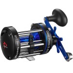 Piscifun Chaos XS Baitcasting Fishing Reel, Reinforced Metal Body Round Baitcaster, Smooth Powerful Saltwater Inshore Surf Trolling Reel, Left Handed