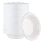 400 Count Disposable 18 ounce White Plastic Soup Bowls