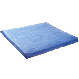 Florensi Meditation Mat Zabuton, Velvet Floor Cushions for Sitting, Meditation Cushions and Pillows with 100% Cotton Insert, Yoga Cushion for Women and Men Navy Blue