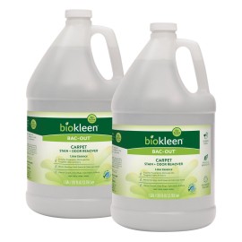Biokleen Bac-Out Carpet Stain Remover Enzymatic, Destroys Stains & Odors Safely, for Pet Urine, Laundry, Diapers, Wine, Carpets, More, Eco-Friendly, Plant-Based