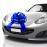 Mifflin-USA - Big Car Bow - Metallic Blue, 18 Inch - Giant Gift Bow for Birthday, Christmas - Huge Car Dcor