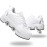 Double-Row Deform Wheel Automatic Walking Shoes Invisible Deformation Roller Skate 2 in 1 Removable Pulley Skates Skating Parkour (White Silver, US 9.5)