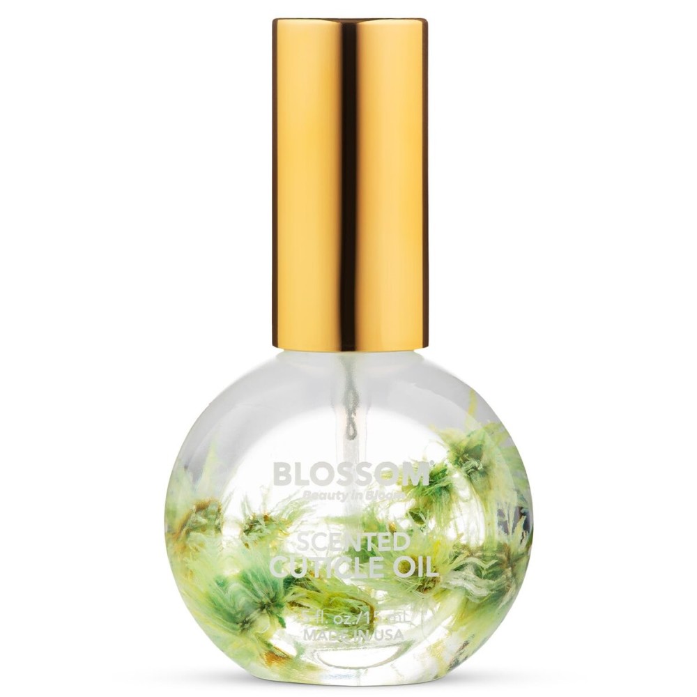Blossom Cuticle Oil for Nails, Hydrating, Moisturizing, Gourmand Scented Nail Oil Cuticle Care, Infused with Real Flowers, Made in USA, 0.5 fl. oz, Matcha