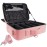 gzcz Large Capacity Travel Makeup Case Organizer,Professional Cosmetic Bags for Women,Waterproof PU Leather Makeup Bag with Adjustable Dividers and Shoulder Strap for Brushes and Jewelry