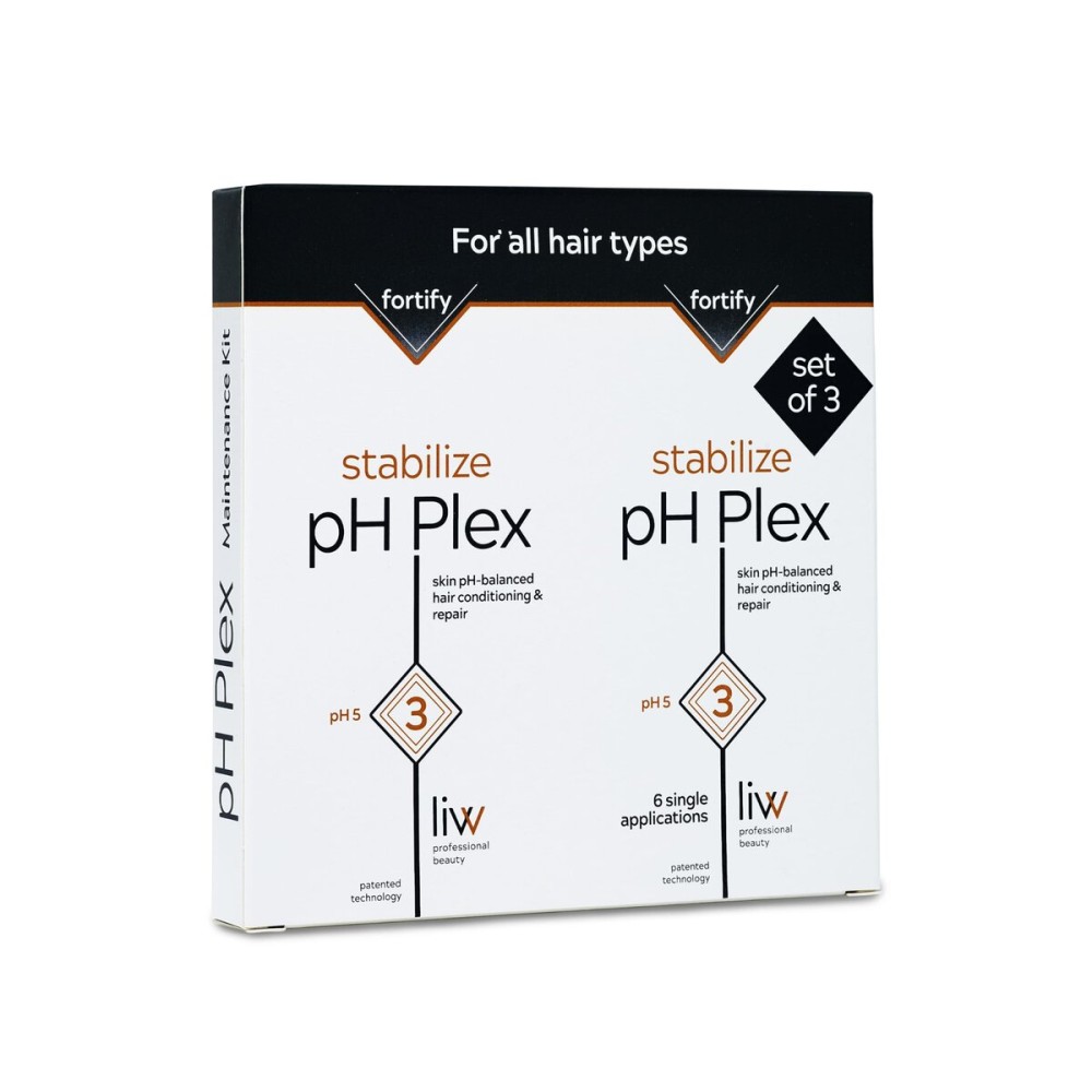 pH Plex Stabilize: Nourishing Hair Mask - Fortifies Effects Between Coloring & Bleaching - Salon Quality Results at Home - Maintenance Kit (3 Double Sachets)
