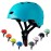 Apusale Bike Skateboard Helmet, Adjustable and Multi-Sport for Skate Scooter, 3 Sizes for Adult Youth Kids Toddler (Turquoise)