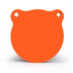 Highwild AR500 Steel Target 6 x 1/2 Gong Shooting Metal Target - Neon Orange