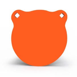Highwild AR500 Steel Target 6 x 1/2 Gong Shooting Metal Target - Neon Orange