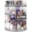 HEMTROY 360 Degree Rotating Makeup Organizer, Extra Large Capacity Cosmetic Storage Unit, Removable DIY 7 Layers Skincare Organizer, Acrylic Beauty Perfume Organizer for Vanity Countertop (Gray)