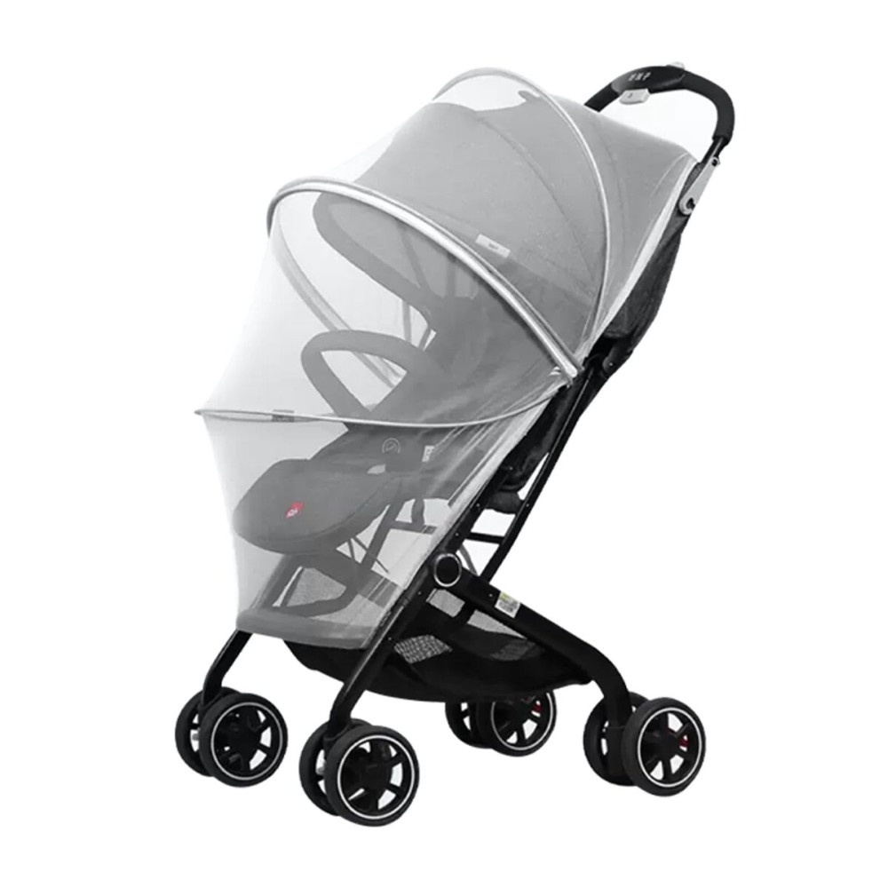 DUOMI Mosquito Net for Stroller,Encrypted Stroller Mosquito Net Full Cover with Double Zipper,Breathable & Foldable Netting for Baby Cover(White)