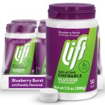 Lift Glucose | Fast-Acting Glucose Chewable Energy Tablets | Blueberry | 50 ct Jar (Pack of 6)