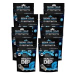 Teaza Herbal Energy Pouches Tobacco Alternative Nicotine Free Dip, Alternative Snuff and Healthy Dip Pouches, Cool Mint Chill (8 Pack) Tobacco Free Chew Premium Crisp Minty Flavor