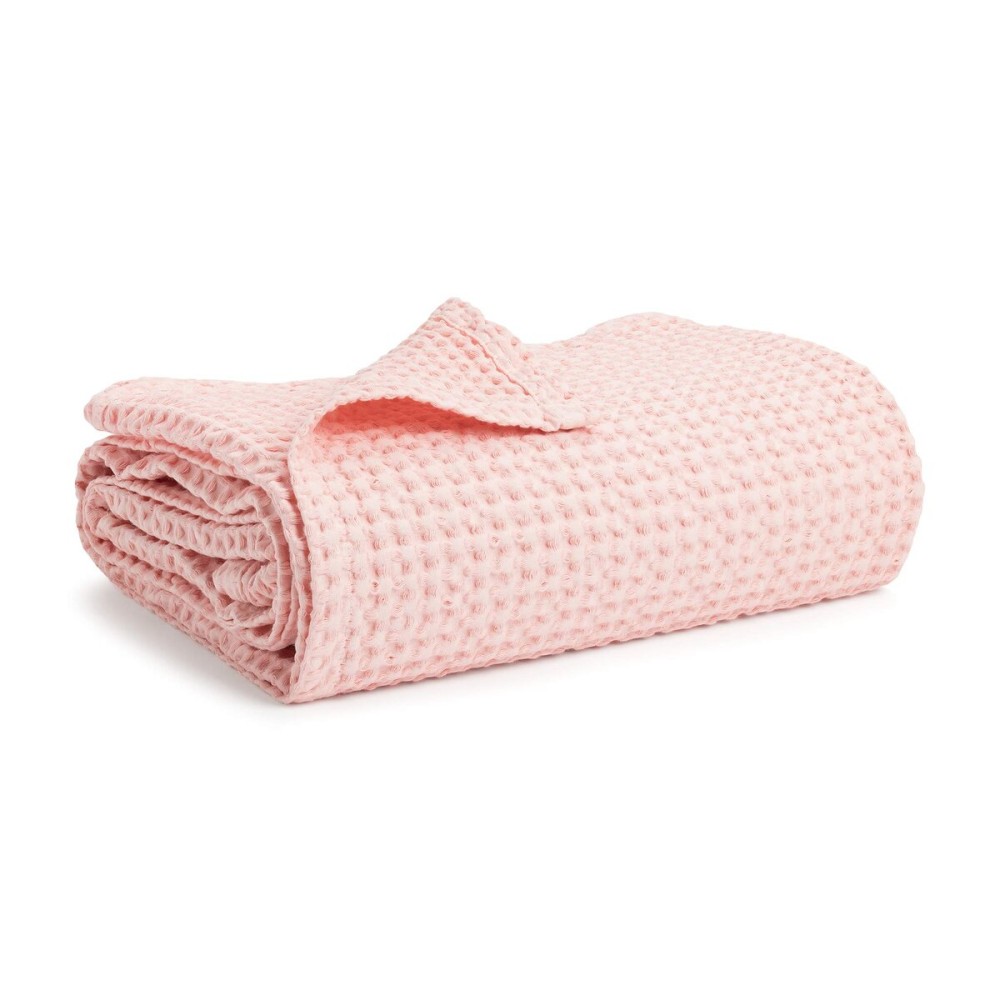 Simka Rose Waffle Baby Blanket Cotton Soft Breathable Swaddle Blanket for Nursery, Stroller & Crib Blanket -Receiving Blankets for Boys & Girls Gender Neutral Toddler Blanket
