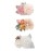 Flower Hair Clips Set-Cherrboll 3pcs Floral Hair Bow Accessories for Baby Girl Toddles Teen Gifts