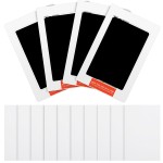 Outus 14 Pcs Paw Print Kit for Dogs No Mess Ink Pad Pet Memorial Newborn Footprint Impression Kit for Pets 4 Inkless Pads with 10 Blank Cards(3 x 5 Inch, Orange, Pink, Light Green, Light Blue)