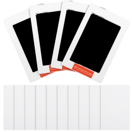 Outus 14 Pcs Paw Print Kit for Dogs No Mess Ink Pad Pet Memorial Newborn Footprint Impression Kit for Pets 4 Inkless Pads with 10 Blank Cards(3 x 5 Inch, Orange, Pink, Light Green, Light Blue)