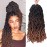 14 Inch Goddess Faux locs Crochet Hair 6 Packs/Lot Soft Gypsy Locs Wavy Crochet Braids Dreadlocks 3 Tone Curly Wavy Twist Braiding Hair Extensions African Roots Braid1B/4/30)