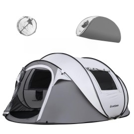 EchoSmile Instant Pop Up Camping Tent, 2/4/6 Person, Easy Setup Tent, Water Resistant Dome, Portable with Carry Bag