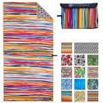 ECCOSOPHY Microfiber Beach Towel -Sand Free Towels are Quick Dry, Light Weight, Super Absorbent-Perfect Pool, Travel, Cruise, Camping Essentials-Oversized Extra Large for Adults (Key West)