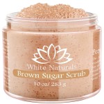 Pure Brown Sugar Scrub, Gentle Exfoliating Natural Body Scrub, Revitalizing Face & Lips Scrubber For Women With Moisturizing Shea Butter & Organic Oils, Cellulite & Stretch Mark Remover Best Gift Idea