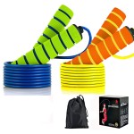 Ponydash Jump Rope for Kids, 2 Pack Kids Jumping Rope Lightweight &Adjustable &Durable jumping rope for Fitness-Speed Jump Rope for Women Men Youth, Foam Grips Handles for, Workout